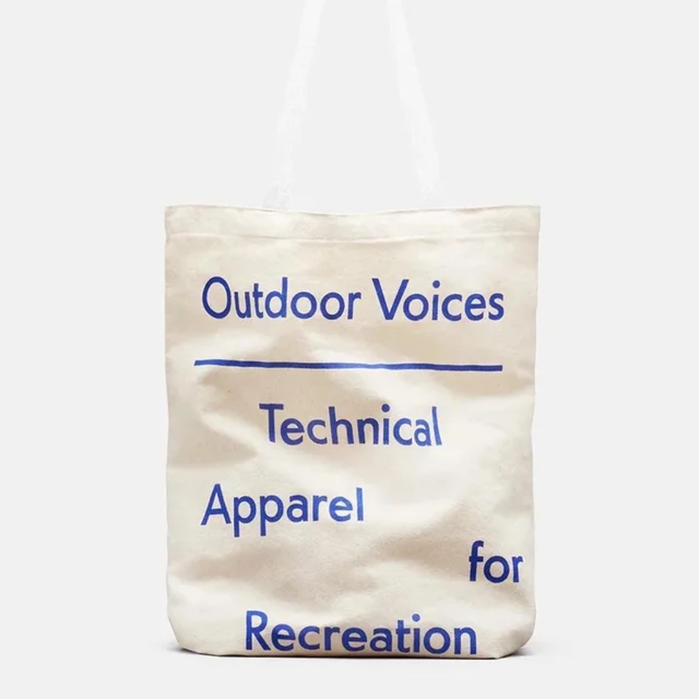 OUTDOOR VOICES OV Natural Tote Bag